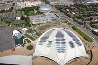 Blick vom Olympia-Turm in Montreal