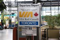 Zugfahrt von Ottawa nach Toronto