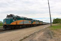 Unser Zug The Canadian beim Stopp in Hornepayne