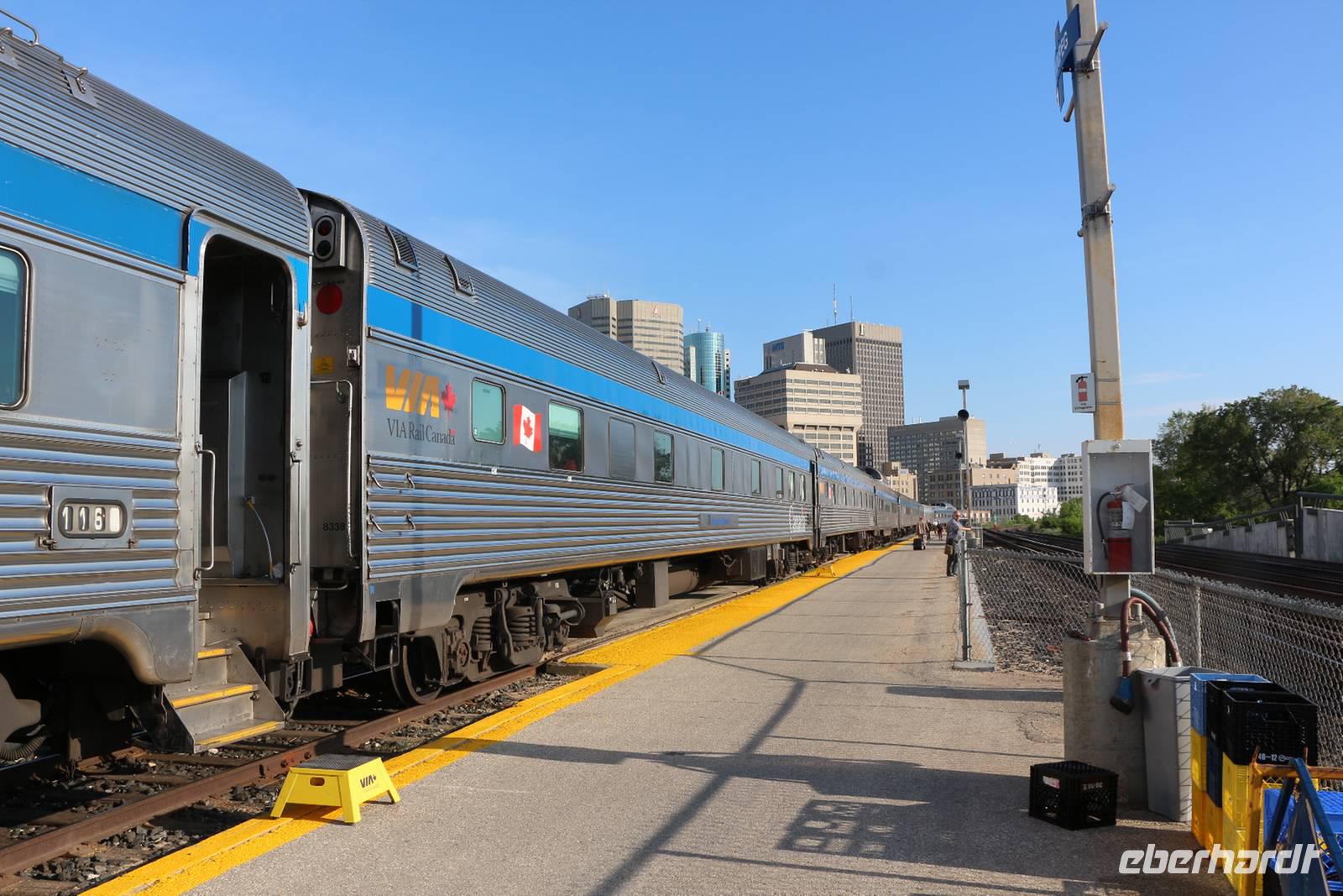 The Canadian bei unserer Ankunft in Winnipeg