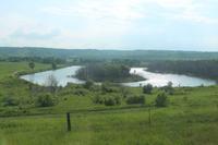 Zugfahrt durch die Prärie von Winnipeg nach Edmonton - Battle River