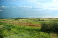 Zugfahrt durch die Prärie von Winnipeg nach Edmonton