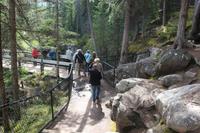 Spaziergang am Maligne Canyon im Jasper-Nationalpark