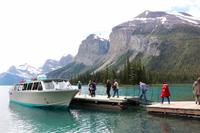 Bootsfahrt auf dem Maligne-See im Jasper-Nationalpark
