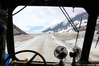 Auffahrt im Snowcoach auf den Athabasca Gletscher