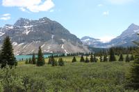 Bow Lake und Gletscher im Banff-Nationalpark