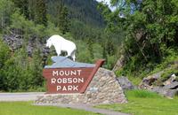 Einfahrt in den Mount Robson Provinzpark - British Columbia