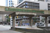 Eingang zur historischen Altstadt Gastown in Vancouver