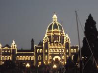 Illuminiertes Parlament in Victoria