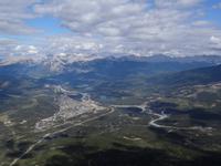 Blick auf Jasper vom Mount Whistlers