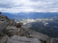 Blick auf Jasper vom Mount Whistlers