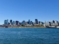 7. Tag – Montréal bis Lac Taureau – Stadtrundfahrt Montréal – Blick von der Île Sainte-Hélène in Richtung Altstadt