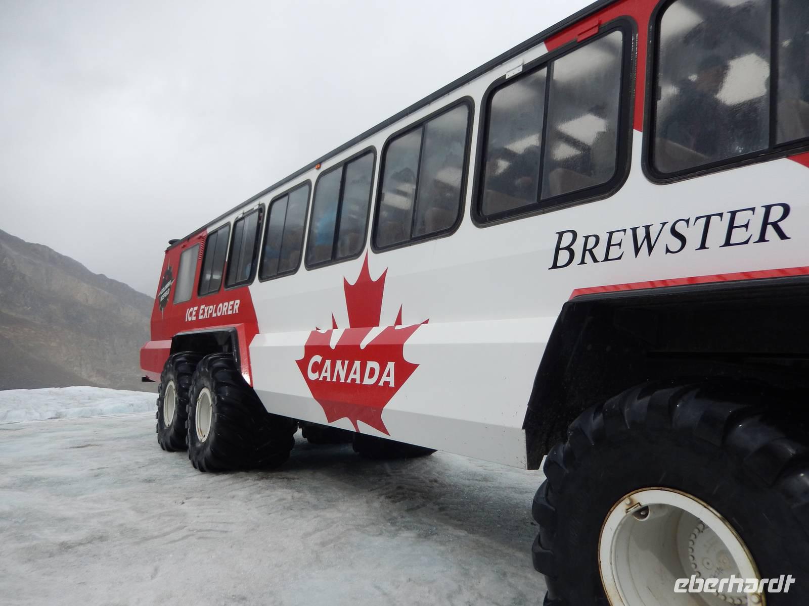 auf dem Columbia Icefield