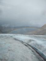 Regenbogen auf dem Columbia Icefield