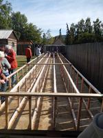 beim Hühnerrennen im Fort St. James