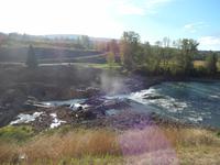Lachsfischer am Moricetown Canyon