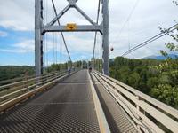 Brücke über dem 80m tiefen Hagwilget Canyon