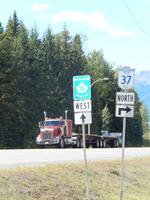 auf dem Highway 37 nach Alaska