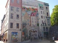 Quebec - Wandgemälde in der Unterstadt