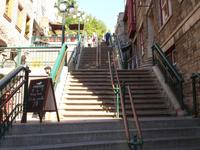 Quebec - erster Teil der Halsbrechertreppe