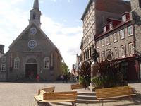 Quebec - Sonnenplatz in der Unterstadt