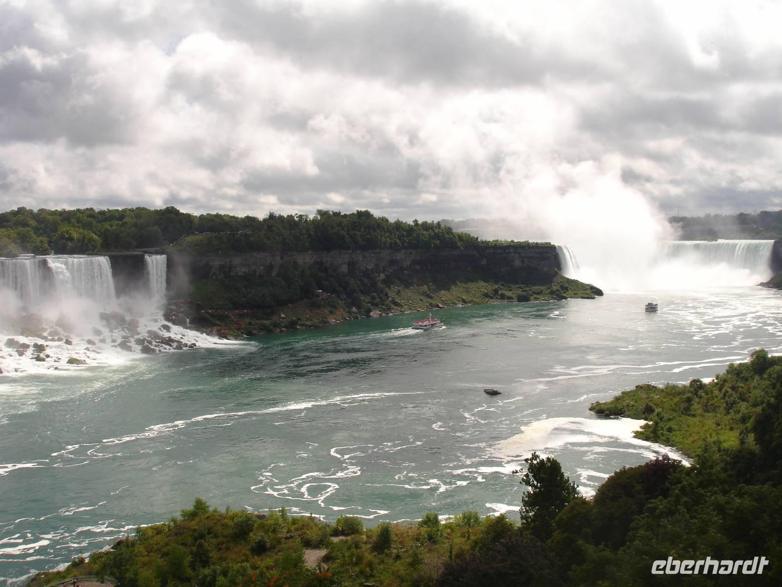 Niagara Fälle - amerikanische- und kanadische Fälle