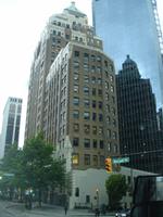 Vancouver - Spiegelbild des 1.Bürogebäudes der Stadt 