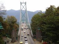 Vancouver - Blick zur Auffahrt der Lions Gate Bridge