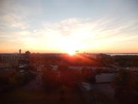 Sonnenaufgang über den Fällen