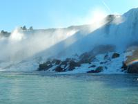 die amerikanischen Fälle in der Morgensonne