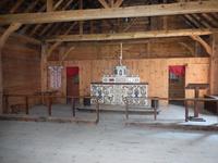 eine der Hütten wurde als Kirche genutzt