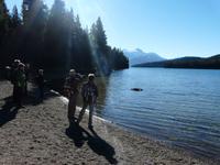 Wanderung am Maligne Lake