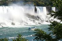 Erster Blick auf die amerikanischen Niagara-Fälle
