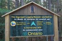 Ankunft am Holzfäller-Museum im Algonquin-Park