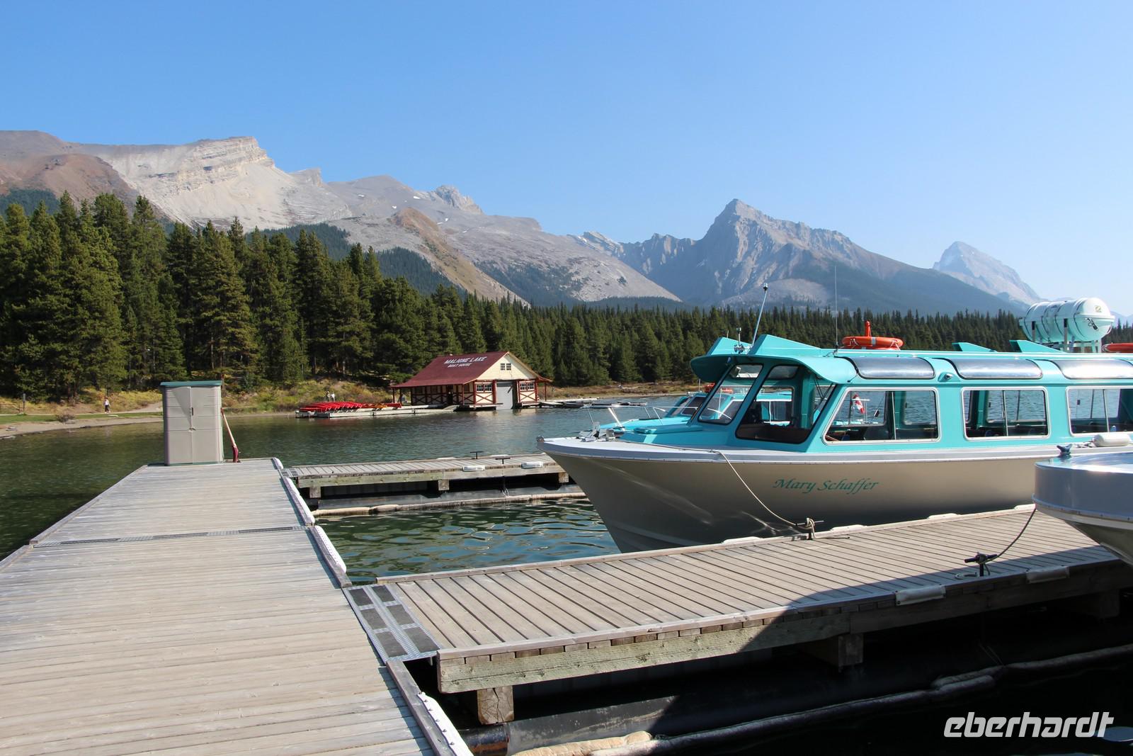 Am Maligne Lake im Jasper-Nationalpark