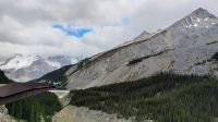 An der gläsernen Plattform beim Athabasca Gletscher 