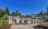 Bepflanzte Spaliere im Butcharts Garden