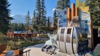 Besucherzentrum im Ort Lake Louise