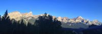 Blick aus dem Hotel Fenster in Canmore