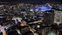 Das Panoramarestaurant mit Blick auf Vancouver