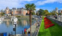 Empress Hotel am Hafen von Victoria auf Vancouver Island