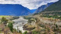 Fraser River bei Lillooet - Stadt der drei Täler