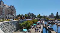 Hafengebiet mit Luxushotel, Victoria, Vancouver Island 