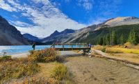Kleine Wanderung am Bow Lake