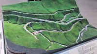 Modell der Spiral Tunnel am Kicking Horse Pass