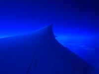 Nacht im Flugzeug