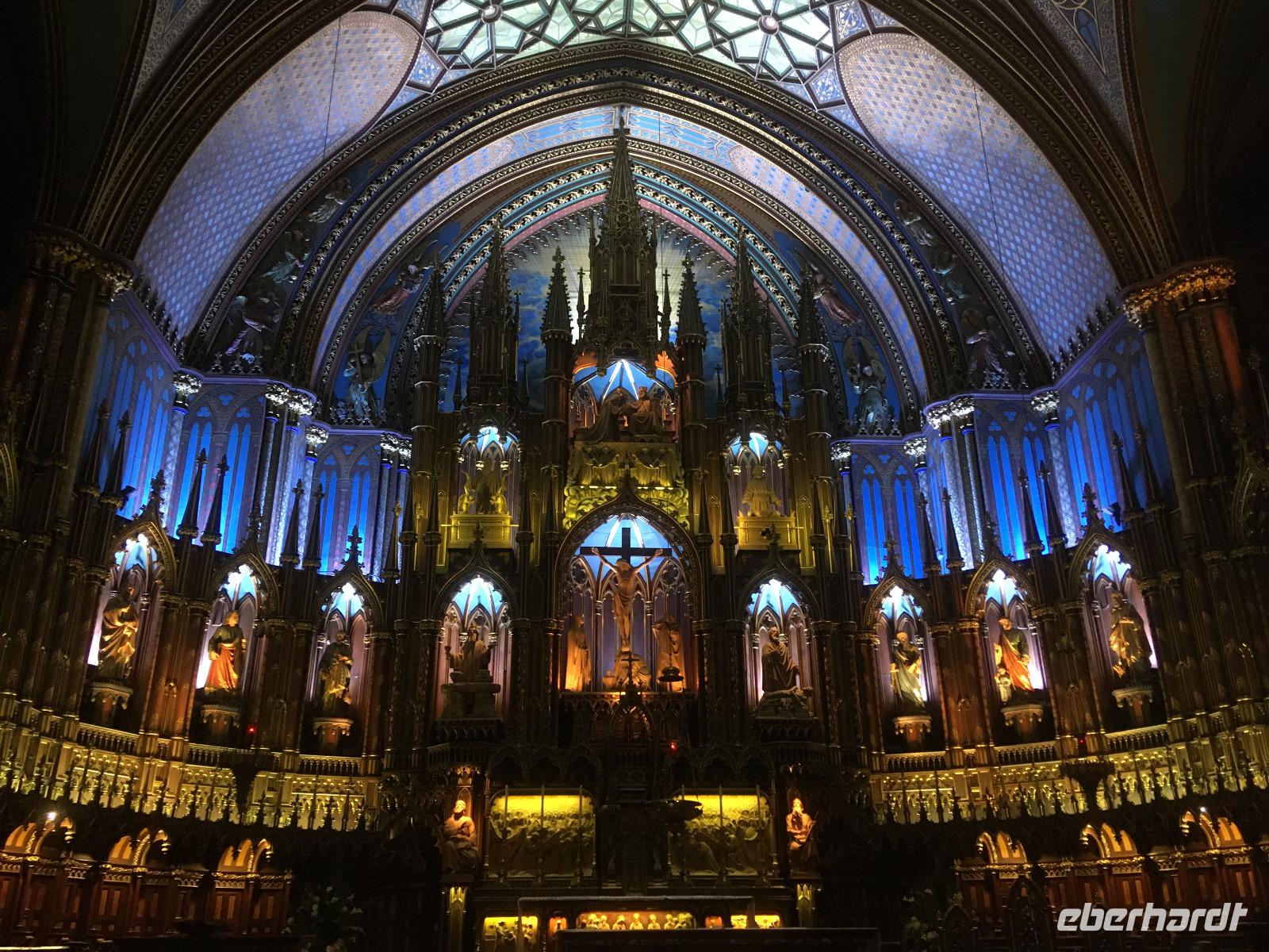 Stadtrundfahrt in Montreal - In der Basilika Notre-Dame