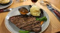 Steak zum Abendessen