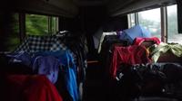 Unsere begehbare Garderobe nach dem Regen