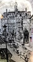Zeichnung vom alten Montreal